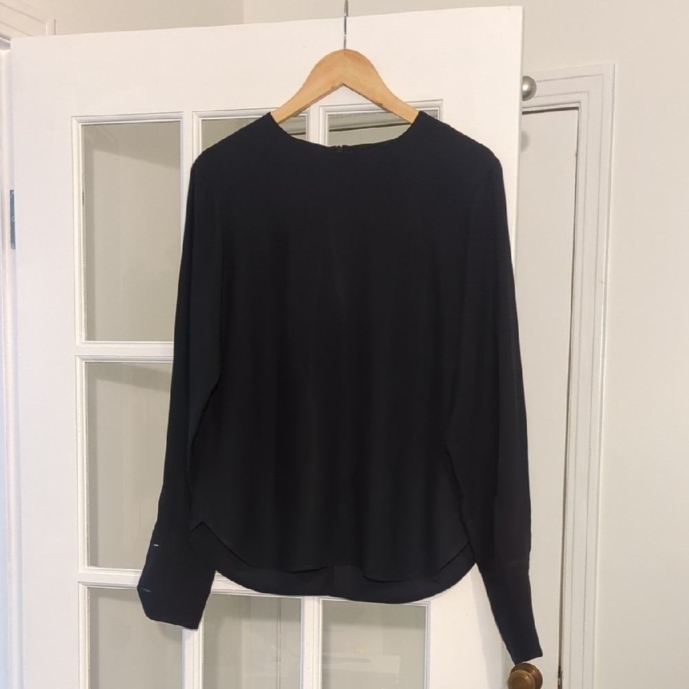 MOSCHINO couture black long sleeve top - size medium